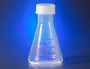 Fiole erlenmeyer PP 50ml avec bouchon à vis x1