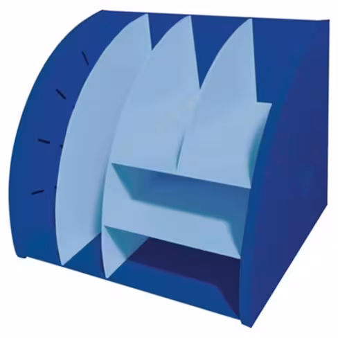 Organisateur bureau 4 compartiments Exacompta Beeblue assortis