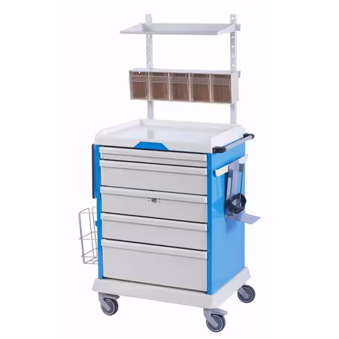 Chariot d'anesthésie Easy Soins ES10 équipé