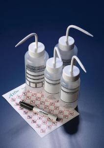 Pissette 500ml, anti-gouttes, à personnaliser avec bouchon orange, rouge, jaune, vert et bleu x 5