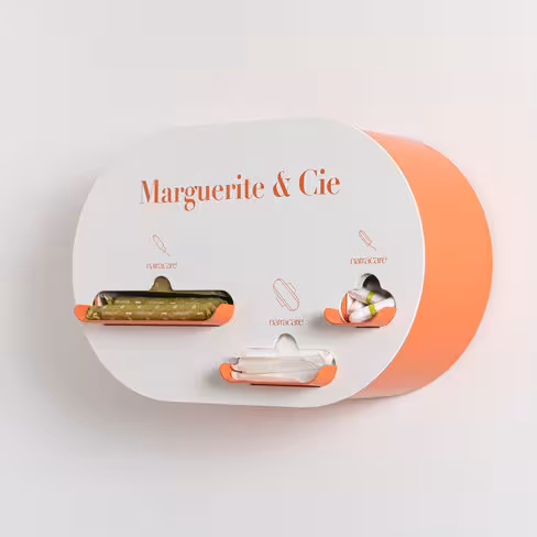 Distributeur capsule protections hygiéniques corail 75 protections - unité