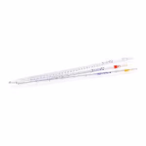 Pipette graduées, sodocalcique AR, grad bleues, type 1, Classe AS, certif de lot, 0,5 ml x 12