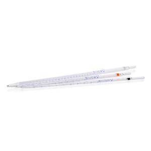 Pipette graduées, sodocalcique AR, grad bleues, type 3, Classe AS, certif de lot, 0,5 ml x 12