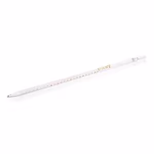 Pipette graduées, sodocalcique AR, grad ambrées, type 2, Classe AS, certif de lot, 25 ml x 6