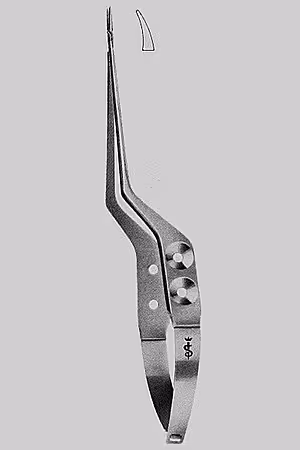 Porte-aiguille courbe pour microchir. 200 mm