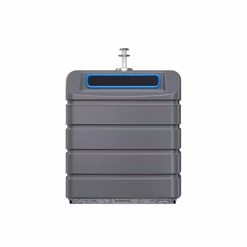 Colonne aérienne d'apport volontaire Citybulle pour papier - 3 m3 - préhension Kinshofer