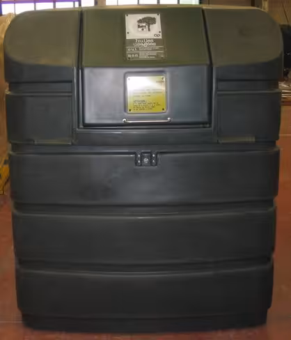 Colonne aérienne de récupération d'huile usagée