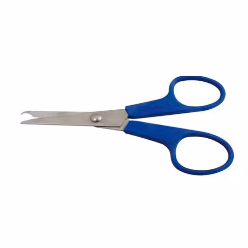 Ciseaux coupe fils stériles usage unique - bout rond et crochet - usage médical - boîte de 100 unités