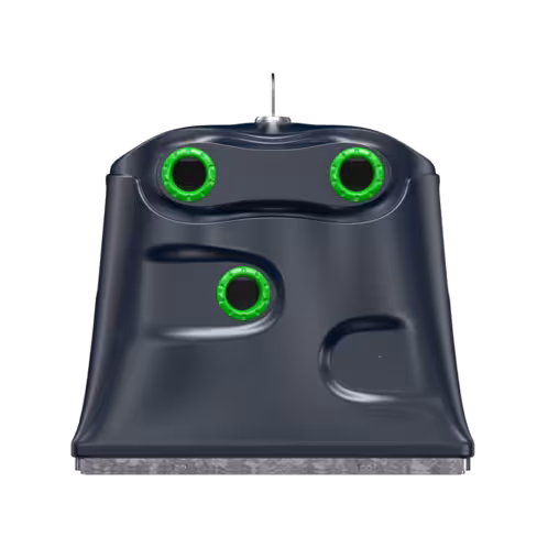 Colonne aérienne d'apport volontaire Volcano pour verre - 4 m³ - préhension simple crochet