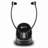 Casque audio filaire jack TV avec micro Geemarc Telecom CL7370 - stéthoscopique amplifié - base de charge - réglable