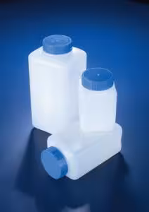 Flacon carré col large PEHD 2000ml x5