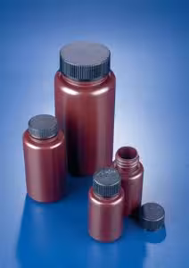 Flacon rond col large PP ambré bouch 2000ml x5