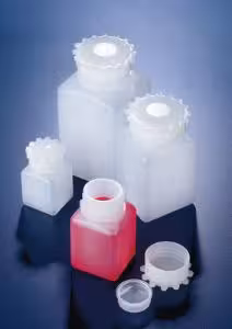 Flacon carré col large PE bouch 1000ml x5