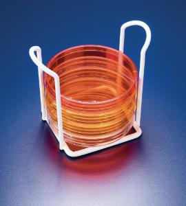 Support pour 6 boîtes de pétri diam. 90 blanc