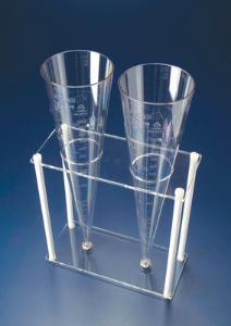 Support rectangulaire ac pour 2 cônes de sédimentation imhoff