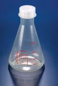 Fiole erlenmeyer TPX 500ml avec bouchon à vis x1