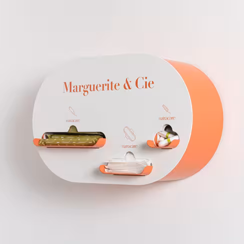 Kit distributeur capsule corail pour 60 personnes menstruées 4 mois