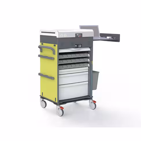 Chariot de dispensation LOGISTALLI façade 600mm 9glissières équipé V18