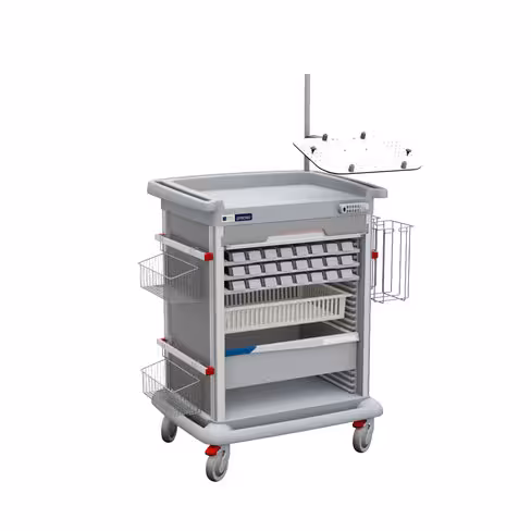 Chariot à médicaments préconfiguré