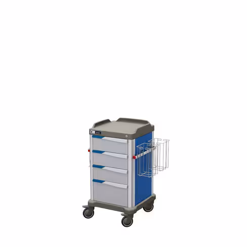 Chariot de soins compact préconfiguré