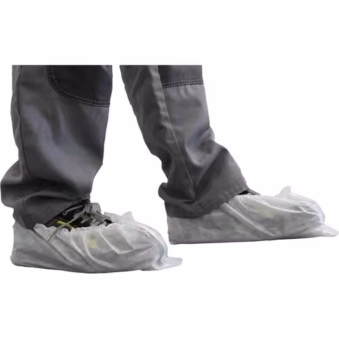 Surchaussure en polypropylène avec semelle anti-dérapante, 40gr/m², blanc x 300