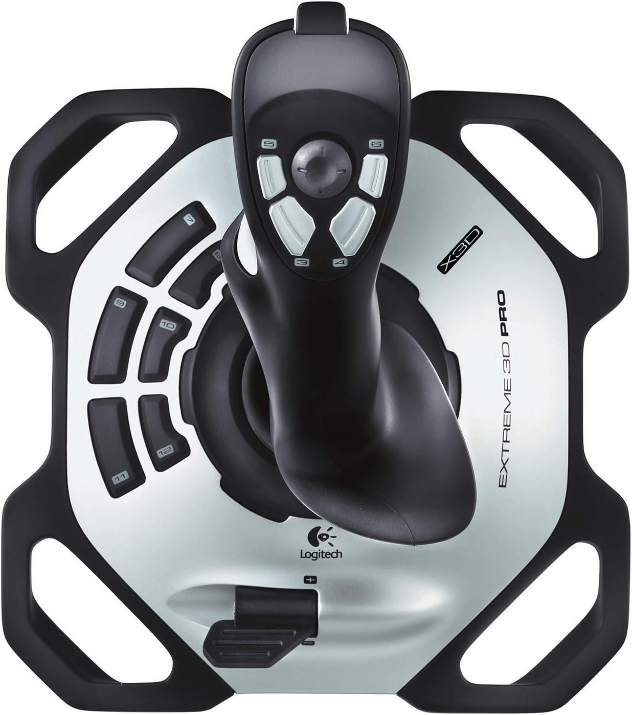 Joystick Logitech Extreme 3D Pro - filaire USB - ambidextre - débutant - boutons programmables - noir