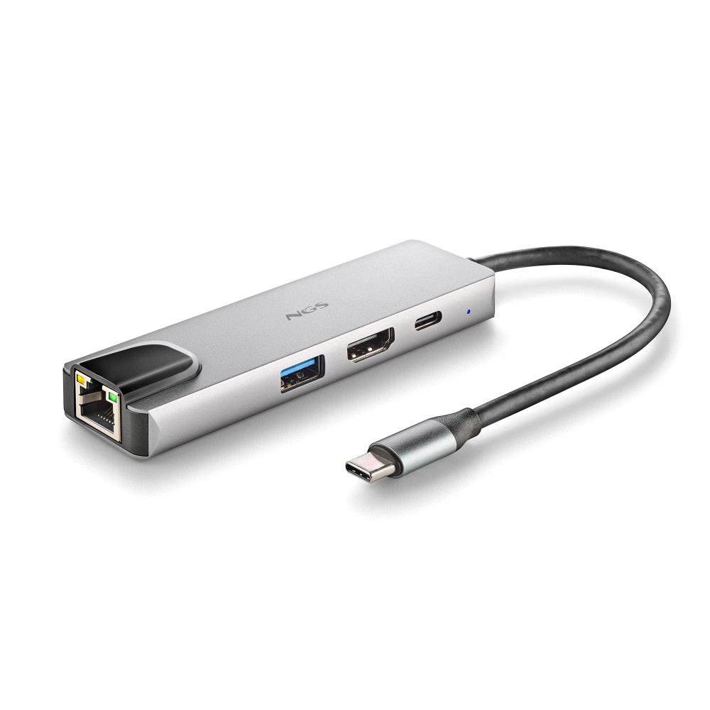 Station d'accueil USB-C - NGS - Multiports 4 en 1