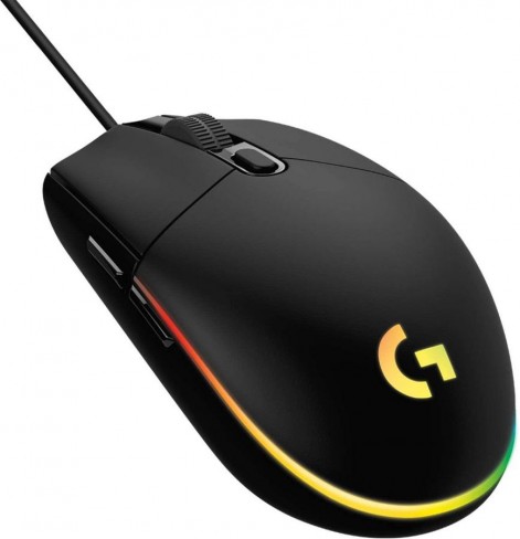 Souris filaire optique - Logitech G203 - USB - rétroéclairée programmable - résolution configurable - noir