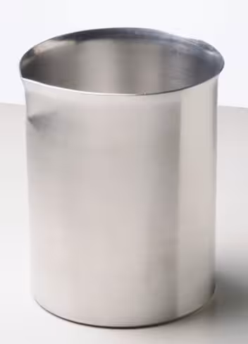 Bécher en aluminium avec bec verseur 2000 ml