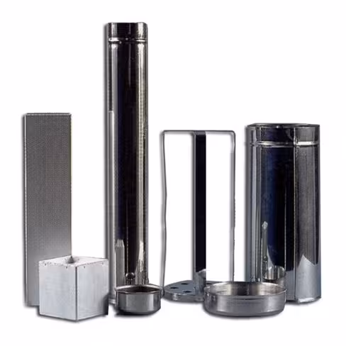 Boîte de stérilisation de pipettes rondes en acier inoxydable 457x64mm