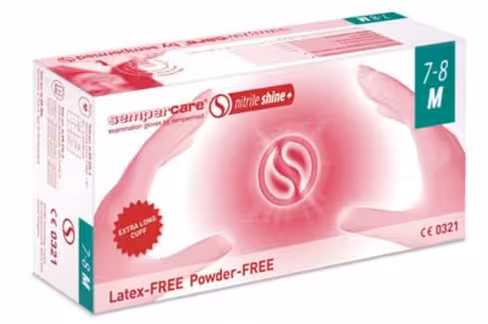 Gant d examen en nitrile Semperguard shine + non poudrés taille XL x135