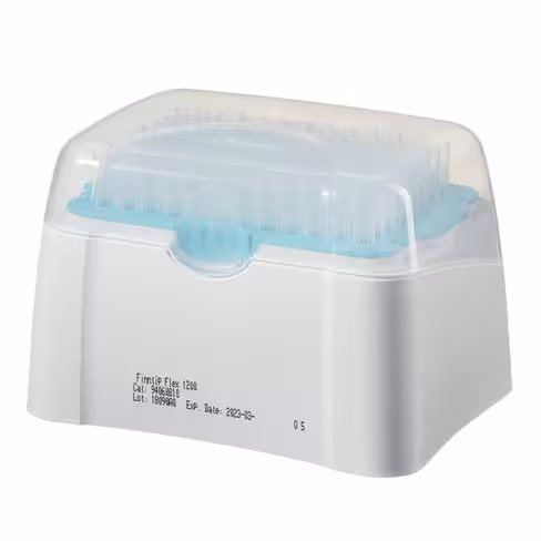 Pointes de pipettes à filtre Finntip micro 50-1200 µl turquoise, rack stérile x960