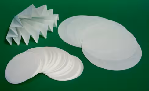 Papier filtre qualitatif plissé 80g/m² slow 110 mm CLEARLINE x 100