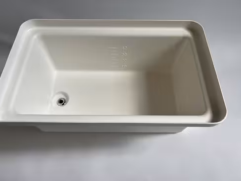 Set de pré-désinfection - 40 l - passe-paroi - vanne de vidange - polypropylène chargé