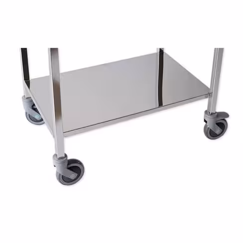 Tablette basse amovible - inox - pour chariots N.02 211/02 et N.02 211/03