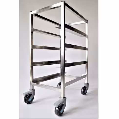 Chariot 4 niveaux de rails - pour bac 530 x 325 mm ou 620 x 320 mm