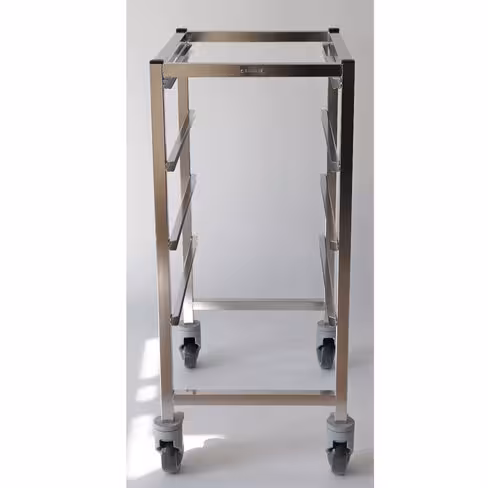 Chariot 4 niveaux de glissières espacées de 155 mm - pour bac 530 x 325 mm