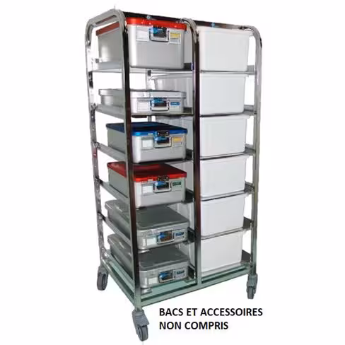 Chariot double colonne 305 et 335 mm - h. 1610 mm