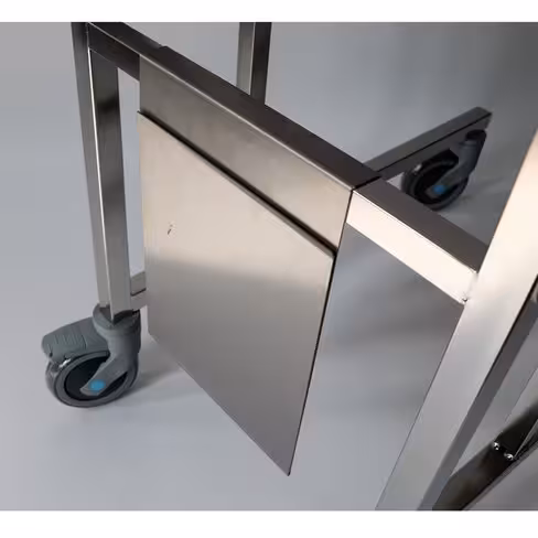 Porte-fiche A4 - inox - pour chariot