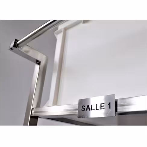 Plaque gravée - SALLE 1 - clipsable - 85 x 45 mm