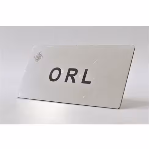 Plaque gravée - ORL - clipsable - 100 x 50 mm