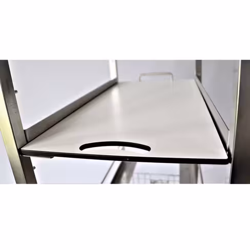 Tablette avec arrêtoir - résine - p. 405 mm