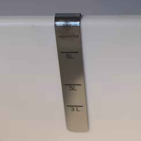 Réglet de graduation N.02 492 - pour bac 300 x 400 x 125 mm