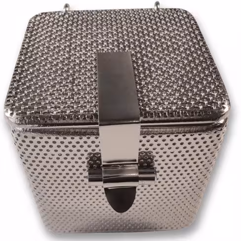 Panier de lavage - maille 1 x 1 et tôle microperforée - 60 x 60 x 60 mm