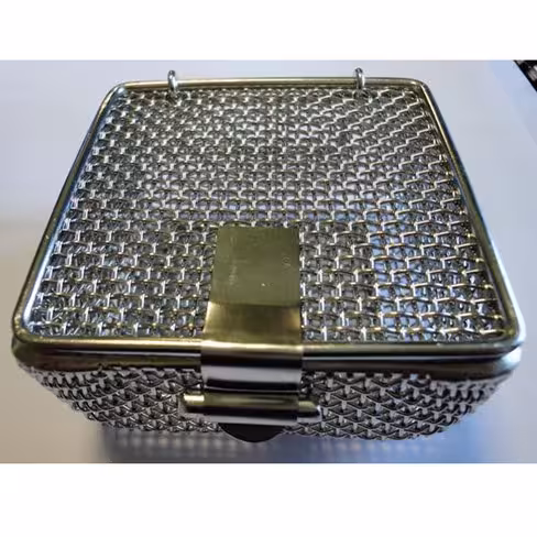 Panier de lavage embouti - maille 2 x 2 - 80 x 80 x 40 mm