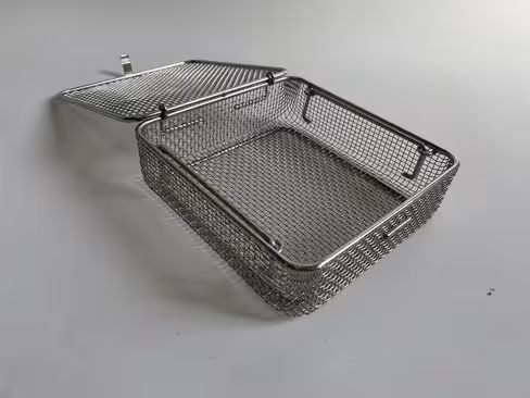 Panier de lavage - maille 3 x 3 ou 4,5 x 4,5 - 240 x 250 x 70 mm