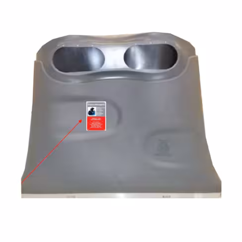 Colonne aérienne d'apport volontaire Volcano pour OMR - 4 m3 - préhension Kinshofer