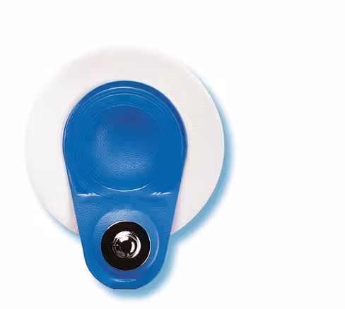 Electrode ECG Blue Sensor à pontet excentré et support film polymère - 1 boite de 1000 unités