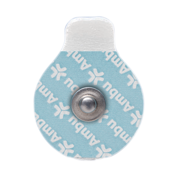 Electrode ECG White Sensor à bouton pression central et support mousse - 1 boite de 600 unités