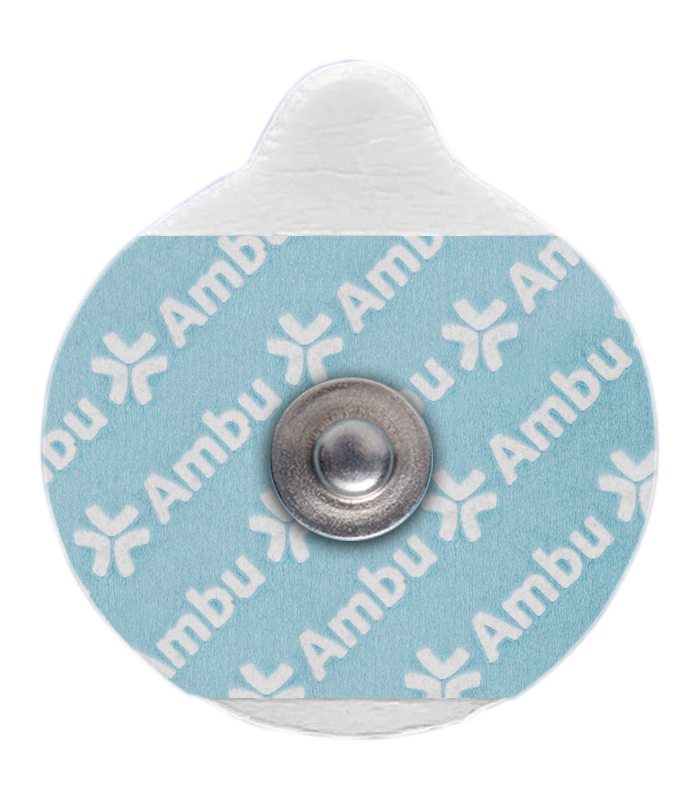 Electrode ECG White Sensor à bouton pression central et support mousse - 1 boite de 600 unités